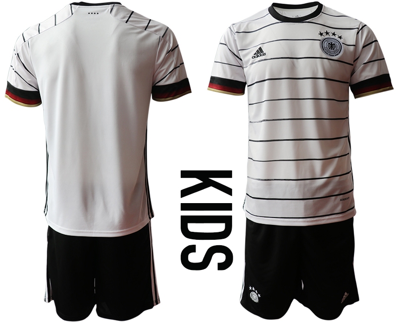 Youth 2021 European Cup Germany home white Soccer Jersey